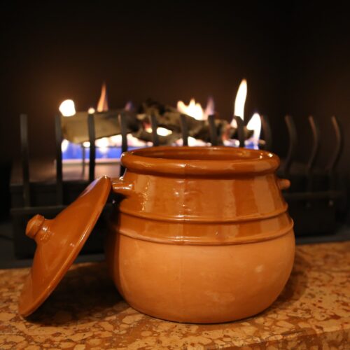 Pentola In Terracotta - Diametro 20 Cm, Forma Bombata
